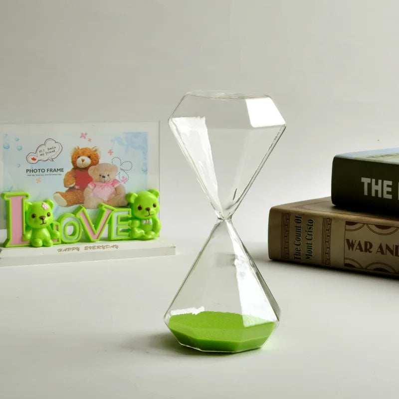 sablier en diamant 5 minutes idéal pour enfants décoration originale - vue 9 sur 16