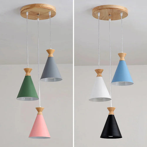 Moderne Pendelleuchte in minimalistischer Hornform für die Beleuchtung von Kochinseln - vue 3 sur 12