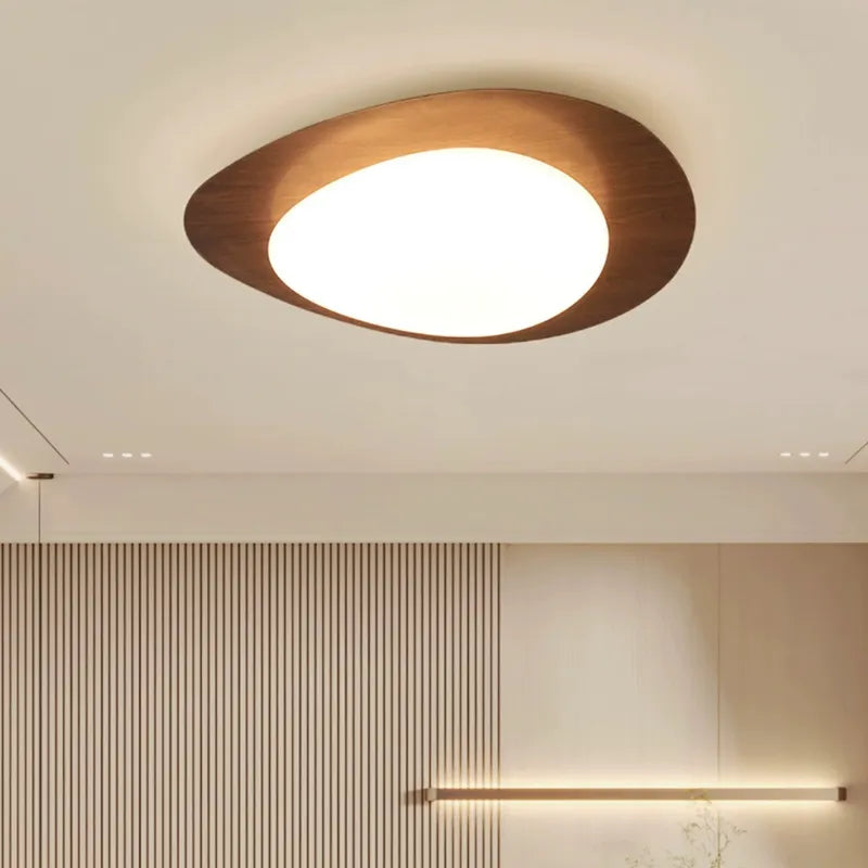 Moderne rétro bois couleur plafonnier chambre Restaurant cuisine étude pavé décoration lumière balcon Led éclairage intérieur