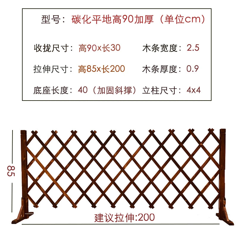 clôture en bois massif pour jardin et animaux de compagnie - vue 22 sur 22