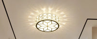 plafonnier led moderne en cristal pour éclairage intérieur