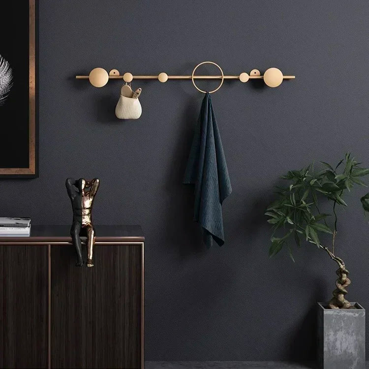porte-vêtements et chapeaux de luxe nordique décoratif mural - vue 12 sur 18