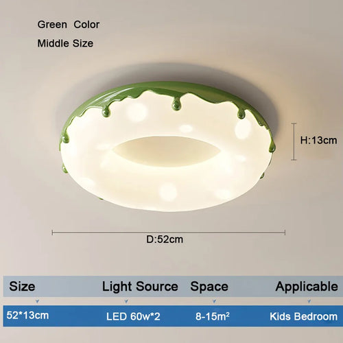 LED-Deckenleuchte Design Minimalistisch Dekorative Donut-Form - vue 13 sur 14