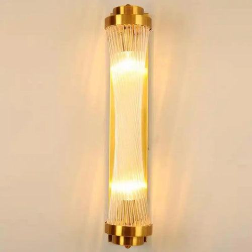 Moderne Wandleuchte aus Glas mit Tiffany-Kristalldesign - vue 3 sur 8
