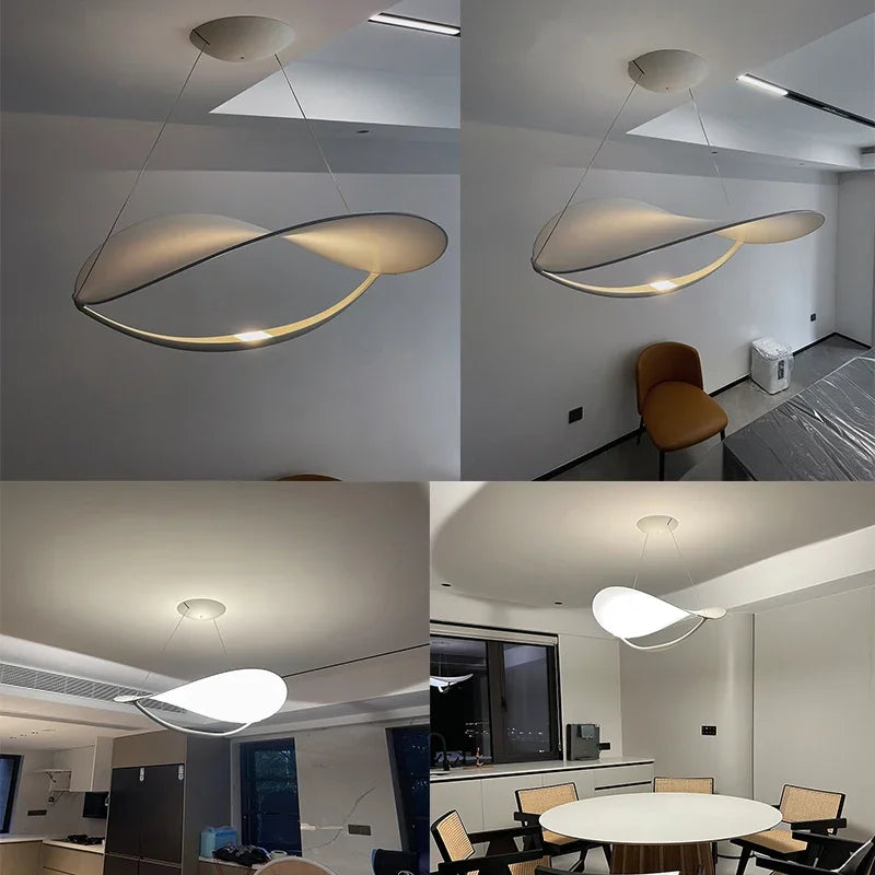 Lustre led en métal design italien moderne décorative - vue 7 sur 8