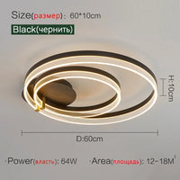 Plafonnier de luxe moderne et minimaliste