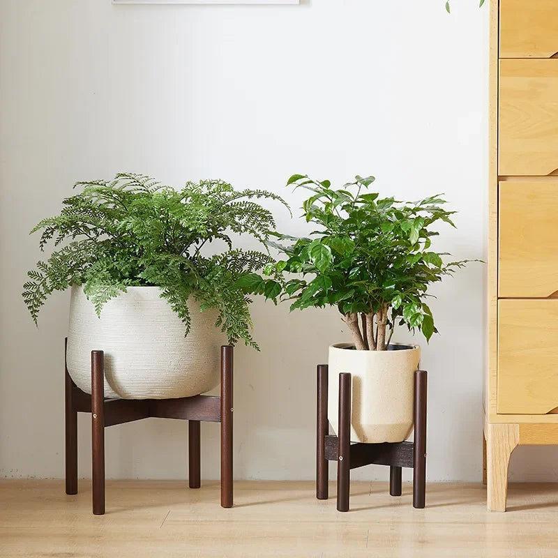 support en bois pour plantes et bonsaïs solide et durable - vue 3 sur 14