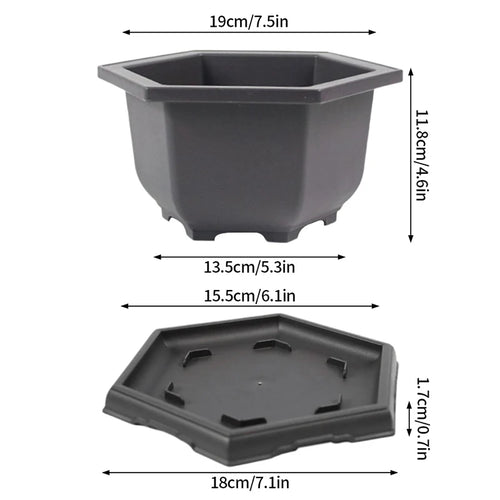 pots de fleurs rectangulaires imitation argile pour jardin extérieur