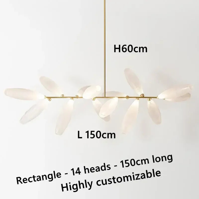 lustre moderne en verre nordique pour décoration intérieure - vue 14 sur 14
