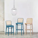lampe suspendue en verre transparent réglable pour restaurant ou bar