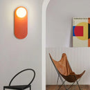 Nordische LED-Wandleuchte aus Glas in Orange