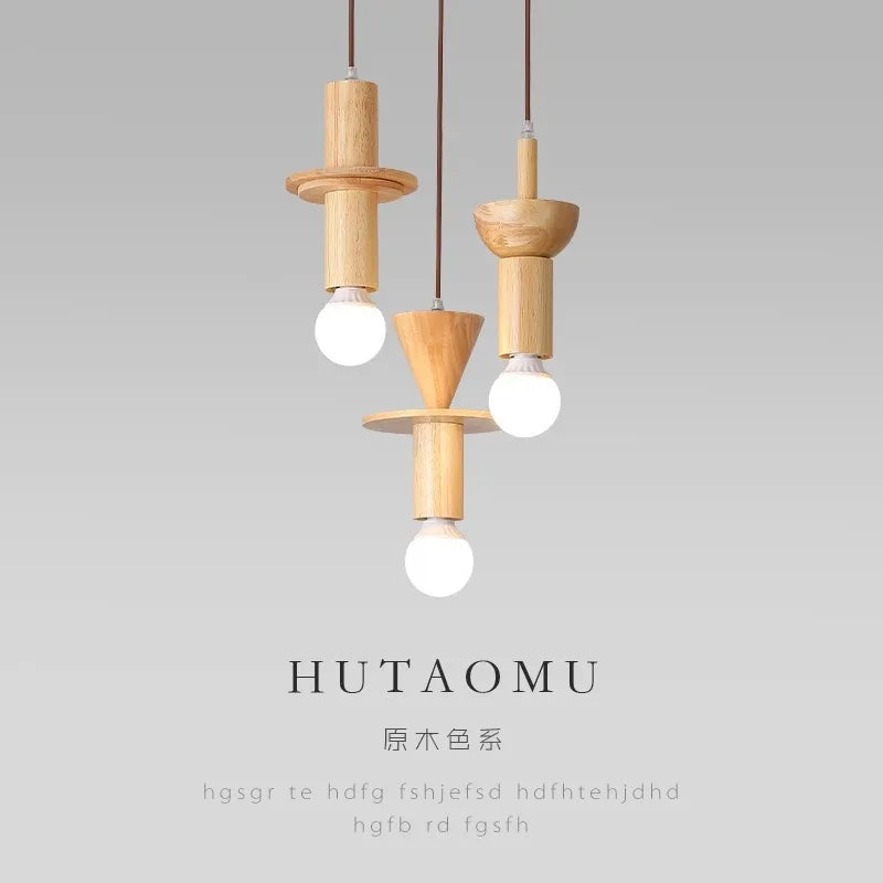 Moderne Pendelleuchte aus Holz im japanischen Stil für ein elegantes Interieur - vue 4 sur 10