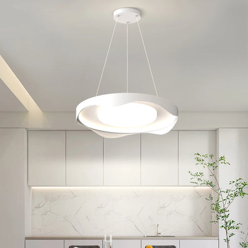 Moderne Pendelleuchte im nordischen Rundholz-Stil mit Augenschutz - vue 5 sur 9