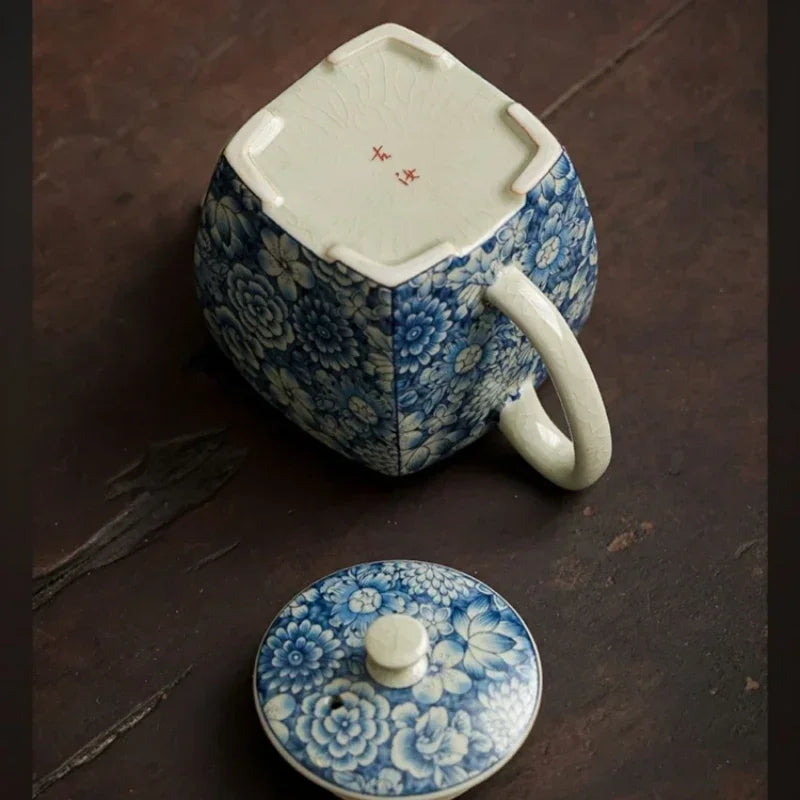 Bouilloire ceramique chinoise motifs traditionnels service the - vue 7 sur 7
