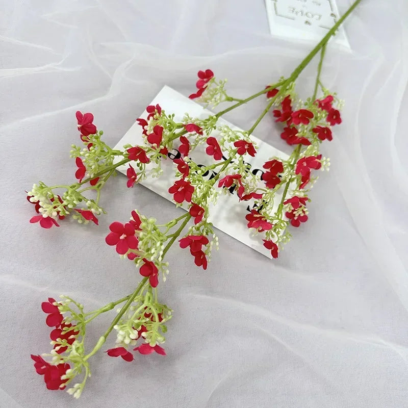 branches de gypsophile artificielles en soie pour décoration intérieure - vue 14 sur 14