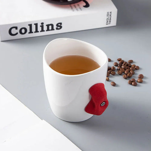 Tasse porcelaine poignée escalade design créatif bureau maison