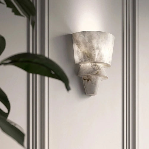 Wandleuchte aus natürlichem Marmor im modernen, minimalistischen Stil mit LED - vue 2 sur 8