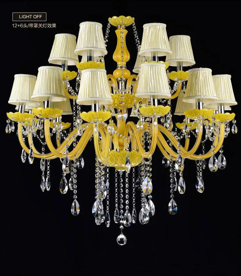 lustre en cristal fantaisie pour mariage moderne élégant - vue 9 sur 13