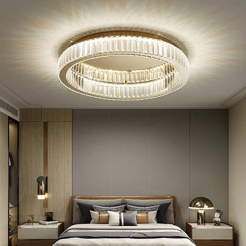 Plafonnier moderne en cristal led pour décoration intérieure - vue 4 sur 6