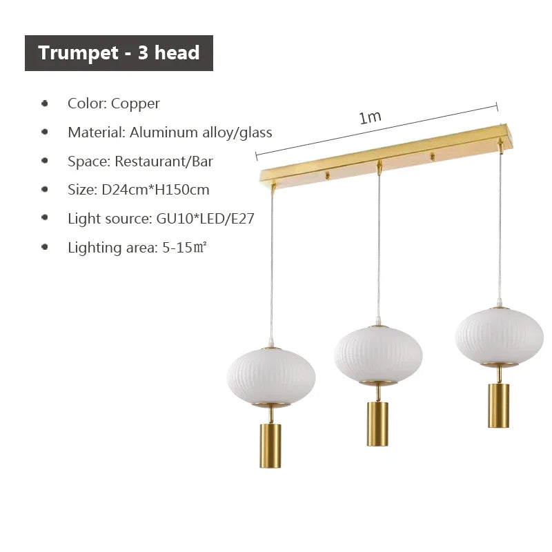 suspension en verre rétro design pour décoration intérieure - vue 15 sur 18