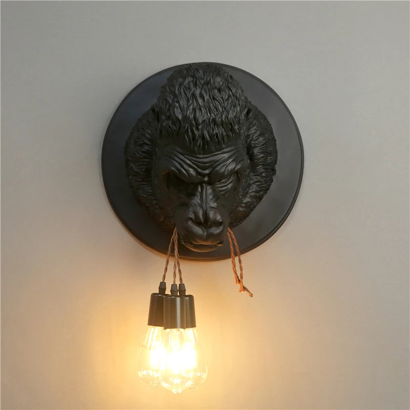 applique murale moderne en résine design art déco vintage lumineux - vue 2 sur 10