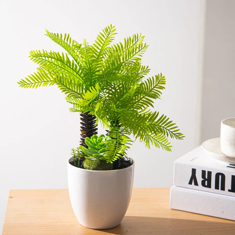 faux palmier grande plante artificielle en pot décorative