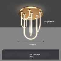 Postmoderner LED-Kronleuchter dimmbar Ceinture Magique 2022 Trend