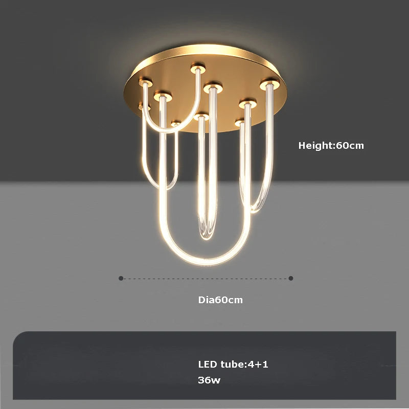 lustre led dimmable postmoderne ceinture magique 2022 nouvelle tendance