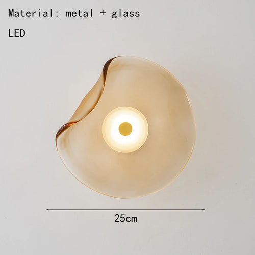 LED-Wandleuchte Art déco aus Glas für ein elegantes Interieur