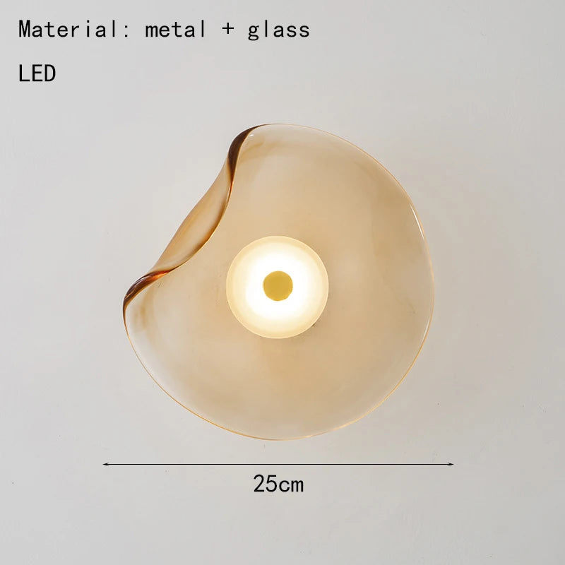 LED-Wandleuchte Art déco aus Glas für ein elegantes Interieur