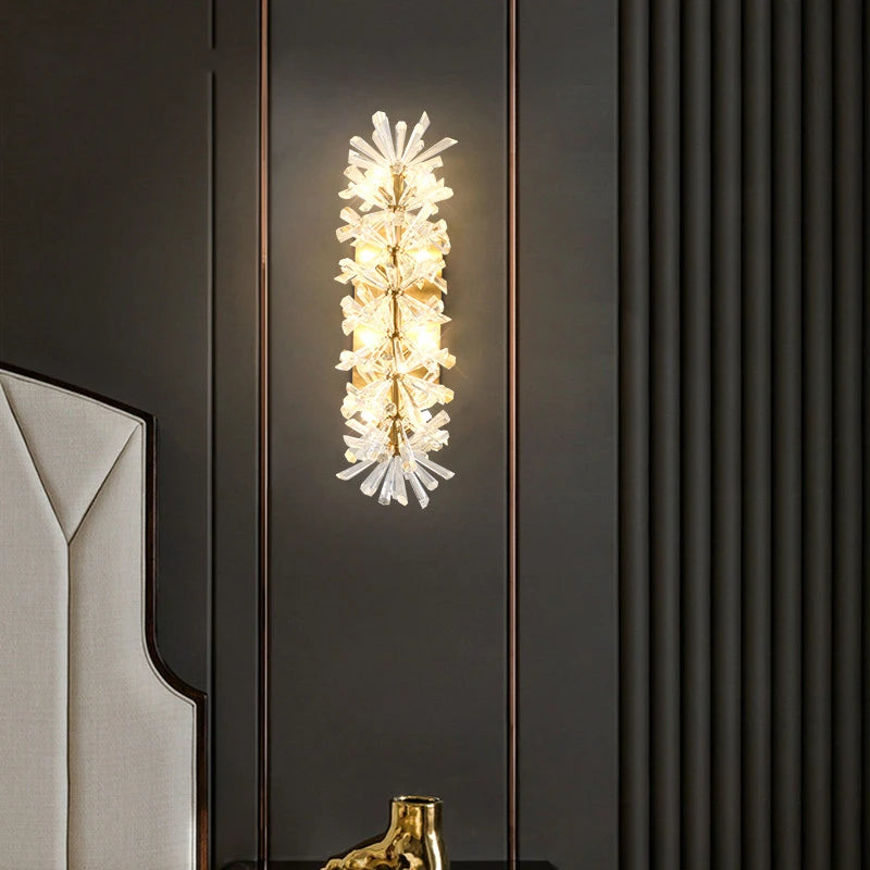 applique murale led en cristal moderne avec ampoule g4 - vue 4 sur 12