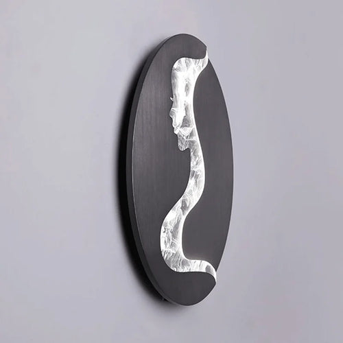 Abstrakte Wandleuchte Mädchen Gesicht LED Luxus Kunst Dekoration - vue 3 sur 8