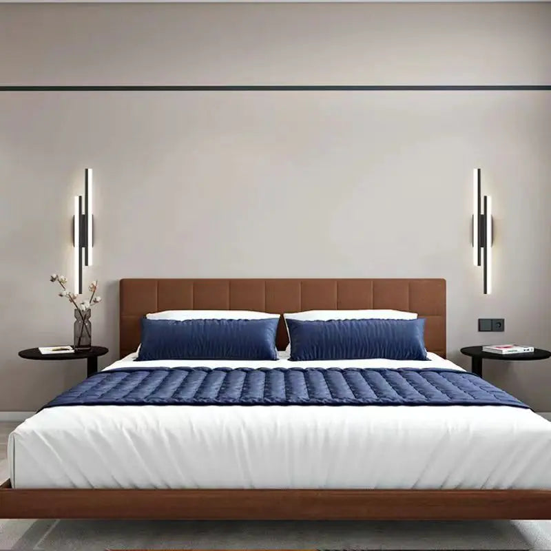 applique murale led verticale de luxe à deux têtes moderne - vue 4 sur 8