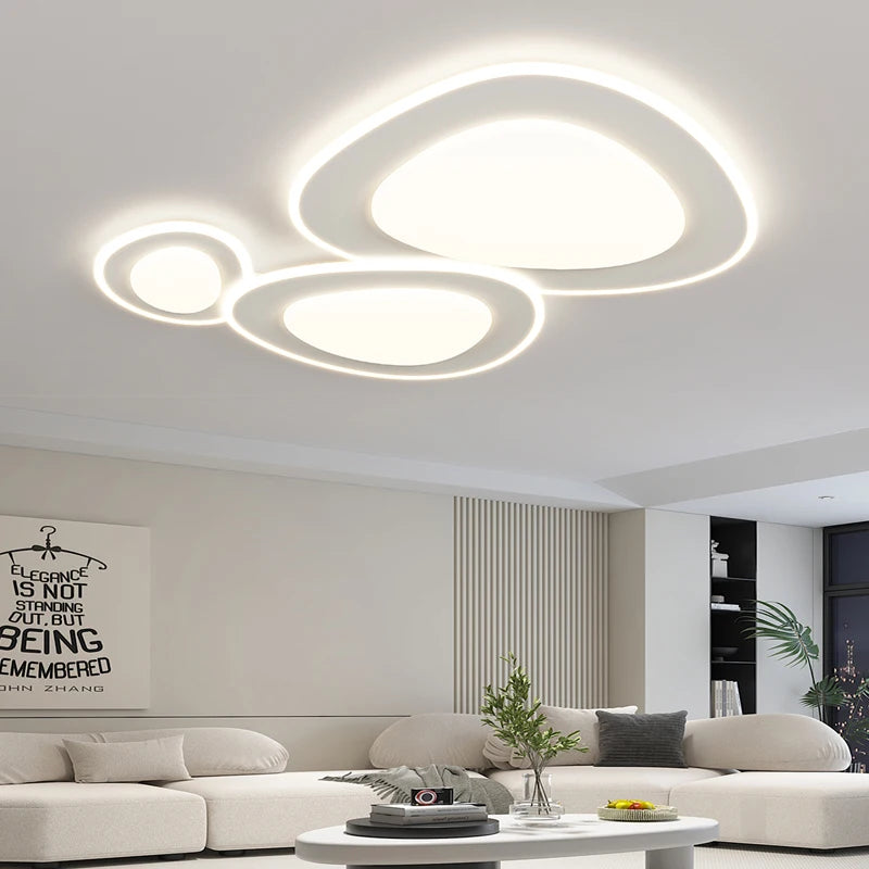lustre moderne dimmable pour décoration intérieure design élégant - vue 5 sur 11