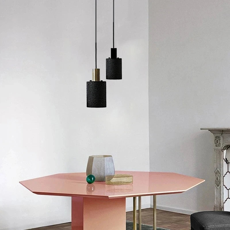 Suspension en pierre de grotte pour café ou maison - vue 4 sur 8