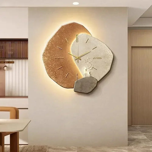 horloge moderne design lumineux minimaliste élégante mécanisme silencieux