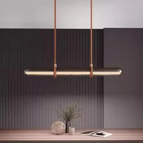 Stilvolle Pendelleuchte aus Glas für Büro und Restaurant - vue 3 sur 7