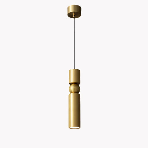 lampe suspendue led en laiton idéale pour bar moderne