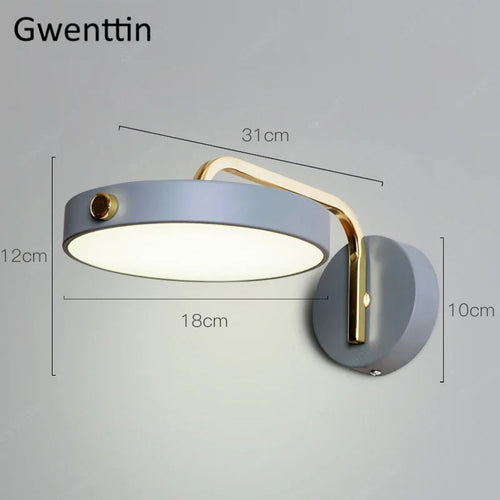 Moderne Wandleuchte aus Eisen im nordischen Design für Innenräume - vue 9 sur 11