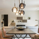 Nordische Pendelleuchte aus Glas, schlicht und modern