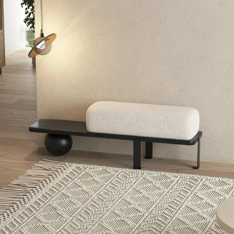 ottoman en bois nordique design simple pour espaces variés - vue 5 sur 10