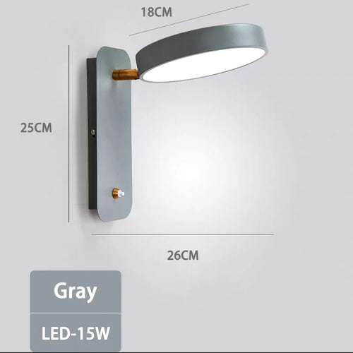 applique murale à led rotative pour éclairage intérieur moderne - vue 10 sur 9