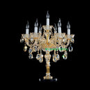 lampe de table en cristal de luxe pour décoration intérieure