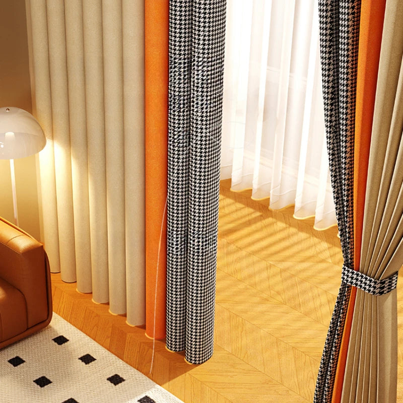 Rideau occultant moderne minimaliste pour salon et chambre