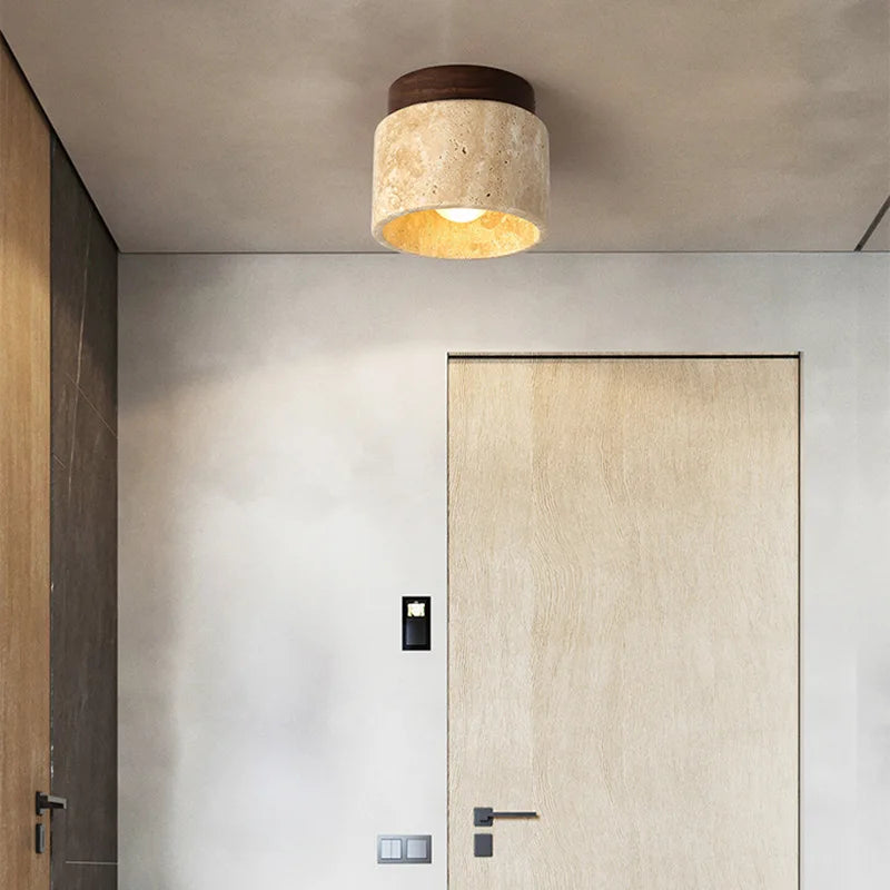 plafonniers modernes en pierre lampe suspendue en marbre - vue 5 sur 8