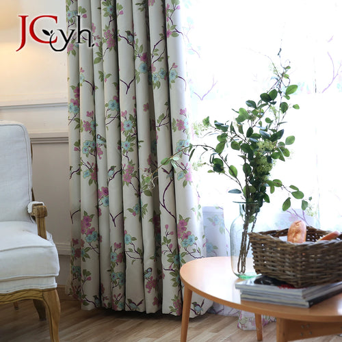 Rideau moderne floral occultant pour salon chambre fenêtre