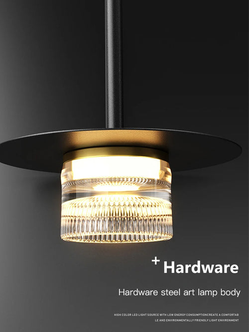 Nordische LED-Pendelleuchte für moderne Inneneinrichtung - vue 5 sur 12