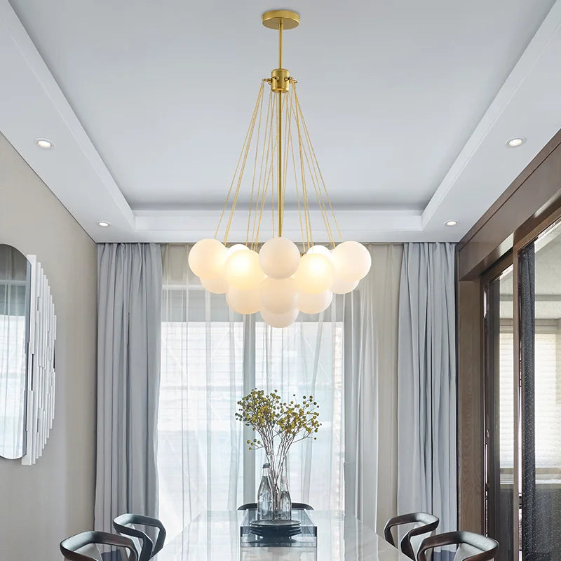 suspension moderne en verre pour décoration intérieure élégante - vue 5 sur 10