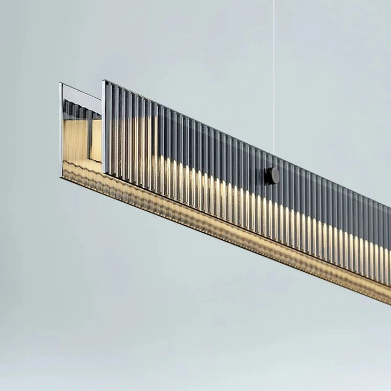 lustre en verre à led design moderne pour décoration intérieure - vue 7 sur 8