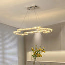 Moderner LED-Kronleuchter aus Kristall mit elegantem Design für den Innenbereich